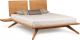 Copeland Furniture - Platform Astrid Bed with Split Headboard & Nightstands in Cherry