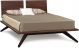 Copeland Furniture - Astrid Bed with 2 Panel Headboards in Walnut/Dark Chocolate Maple (PRIORITY SHIPMENT PROGRAM)