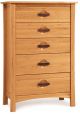 Copeland Furniture - Berkeley 5-Drawer Chest in Solid Cherry (PRIORITY SHIPMENT)