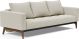 Innovation Living - Cassius Quilt Sofa Bed w/ Dark Wood Legs