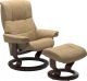 Stressless by Ekornes - Mayfair Medium Recliner with Classic Base and Footstool