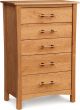 Copeland Furniture - Monterey 5-Drawer Chest in Solid Cherry (PRIORITY SHIPMENT)