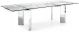 Calligaris - Tower Glass Dining Table w/ Metal Legs (CS4057-R)