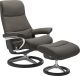 Stressless by Ekornes - View Medium Recliner with Signature Base and Footstool